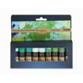 Coffrets thématiques peinture acrylique extra-fine Charvin, Verts, Set