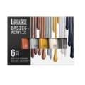 Coffret de peinture acrylique Basics nuances fluos Liquitex, Set, 6 couleurs métalliques