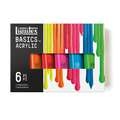 Coffret de peinture acrylique Basics nuances fluos Liquitex, Set, 6 couleurs fluorescentes
