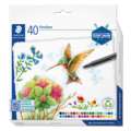 Set de feutres Triplus Fineliner 334 Staedtler, 40 feutres