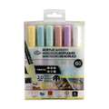 Royal & Langnickel® | ACRYLIC MARKER ○ reversible tip — 6-set PRIMARY, 2 mm, ronde punt|wig-vormige punt