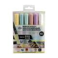 Set de 6 marqueurs acryliques pointe réversible 2 mm Royal Langnickel, Pastels, 2 mm, Pointe ronde|Pointe cale