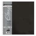 Carnet de croquis à spirales Ebony Daler-Rowney, 30 cm x 30 cm, 160 g/m²