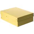 FALKEN | PureBox opbergdoos met deksel — los, A4 - 21 x 29,7 cm - 10 cm, pastel geel
