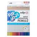 Etui crayons de couleur aquarellables Darwi, Set, 36 crayons