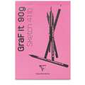 Clairefontaine | GraF It schetsblok, kaft — roze, A6, 10,5 cm x 14,8 cm, 90 g/m²