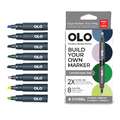 OLO™ | Alcohol Half-Marker ○ chisel nib — 8 + 5-sets, set, Landscape