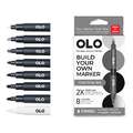OLO™ | Alcohol Half-Marker ○ chisel nib — 8 + 5-sets, set, Cool gray