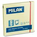 Bloc note adhésive Milan, 76 x 76 mm - 100 notes, Jaune clair