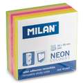 MILAN® | Zelfklevend memoblok, neon assorti ○ mini - 250 vellen - 50x50mm
