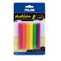 Sets de pâte à modeler Plastina Milan, 6 pains de 70 g - Néons