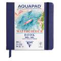 Carnet de voyage aquarelle Aquapad Clairefontaine, 14 x 14 cm