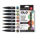 OLO™ | Alcohol Half-Marker ○ brush nib — 8 + 5-sets, set, Urban