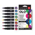 OLO™ | Alcohol Half-Marker ○ brush nib — 8 + 5-sets, set, Vibrant