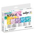 Set de 5 tubes acrylique Darwi for You, Couleurs pastels