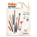 Clairefontaine | Paint ON Blanc — multi-papier, (A6) 10,5 cm x 14,8 cm, 250 g/m², 1. Blok (kopsgelijmd) met 15 vel