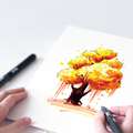Papier Premium Marker Blending Card Olo, A4 - 21 x 29,7 cm, Paquet de 25 pièces