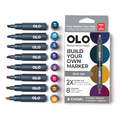 OLO™ | Alcohol Half-Marker ○ chisel nib — 8 + 5-sets, set, Rich