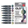 OLO™ | Alcohol Half-Marker ○ chisel nib — 8 + 5-sets, set, Muted