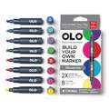OLO™ | Alcohol Half-Marker ○ chisel nib — 8 + 5-sets, set, Vibrant