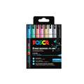 Posca PC1MR Marker Set, 0,7 mm, punt met metalen fitting