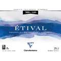 Bloc papier aquarelle Etival Clairefontaine (Grain Fin  - 300g/m²), 30 x 40 cm, 25 feuilles, Fin