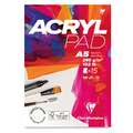 Clairefontaine | ACRYLPAD — voor acrylverf & gouache, (A5) 14,8 cm x 21 cm, 285 g/m², 1. Blok (kopsgelijmd) met 15 vel