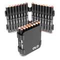 OLO™ | Alcohol Half-Marker ○ brush nib + chisel nib — 16-kleuren CARRY CASE SMALL, Portrait