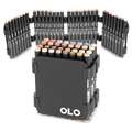 OLO™ | Alcohol Half-Marker ○ brush nib + chisel nib — 32-kleuren CARRY CASE LARGE, Portrait