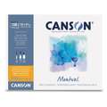 CANSON® | Montval® aquarelpapier ○ grain fin — 200 g/m², 32 cm x 41 cm, fijn, 2. Maxi-blok met 100 vel — aan één lange zijde verlijmd