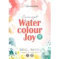 Bloc aquarelle Concept Watercolour Joy Hahnemühle, A4, 21 cm x 29,7 cm, Bloc collé 1 côté, 300 g/m²