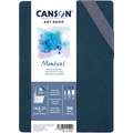 Carnet aquarelle Leporello à couverture rigide Montval Art Book Canson, 14,8 x 21 cm, Fin, 300 g/m²