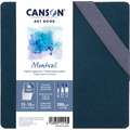 CANSON® | Montval® ART BOOK — leporello, 15 cm x 15 cm, fijn, 300 g/m²