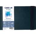 CANSON® | Montval® ART BOOK — gebonden, 21,6 cm x 14 cm, blok (eenzijdig gelijmd), fijn, 2. Blok met 48 vel — aan één korte zijde gebonden