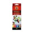 Crayons de couleur aquarellables Mondeluz, 18 crayons