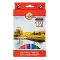 KOH-I-NOOR | OMEGA JUMBO 3380 kleurpotlood — sets, 12 kleuren — assorti, set