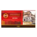 KOH-I-NOOR | GIOCONDA 8100 hard pastelkrijt — 12-sets Monochrome, 12 kleuren — Brown tones, set