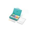 MIYA® | HIMI GOAUCHE ○ TWIN CUP — boxes, 48 kleuren — Green edition (metallic), Green edition (metallic), 3. Boxes met 48 kleuren