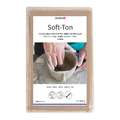 Argile souple Soft-Ton Glorex, 0,5 kg, Blanc