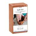 Argile souple Soft-Ton Glorex, 2,5 kg, Terre cuite