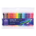 KOH-I-NOOR | twins 7710 school-viltstift ○ dubbelzijdig — sets, 24 kleuren — assorti, set