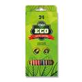 KOH-I-NOOR | ECO school-kleurpotlood — sets assorti, 24 kleuren — alle kleuren, set