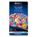 Set de crayons de couleur aquarellables Mars Lumograph Staedler, 12 couleurs, Set