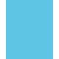 Papier de couleur Folia, 50 x 70 cm - 300 g/m², Bleu ciel