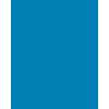 Papier de couleur Folia, 50 x 70 cm - 300 g/m², Bleu moyen