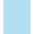 Papier de couleur Folia, 50 x 70 cm - 300 g/m², Bleu glacial