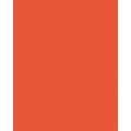 Papier de couleur Folia, 50 x 70 cm - 300 g/m², Orange