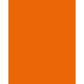 Papier de couleur Folia, 50 x 70 cm - 300 g/m², Orange clair