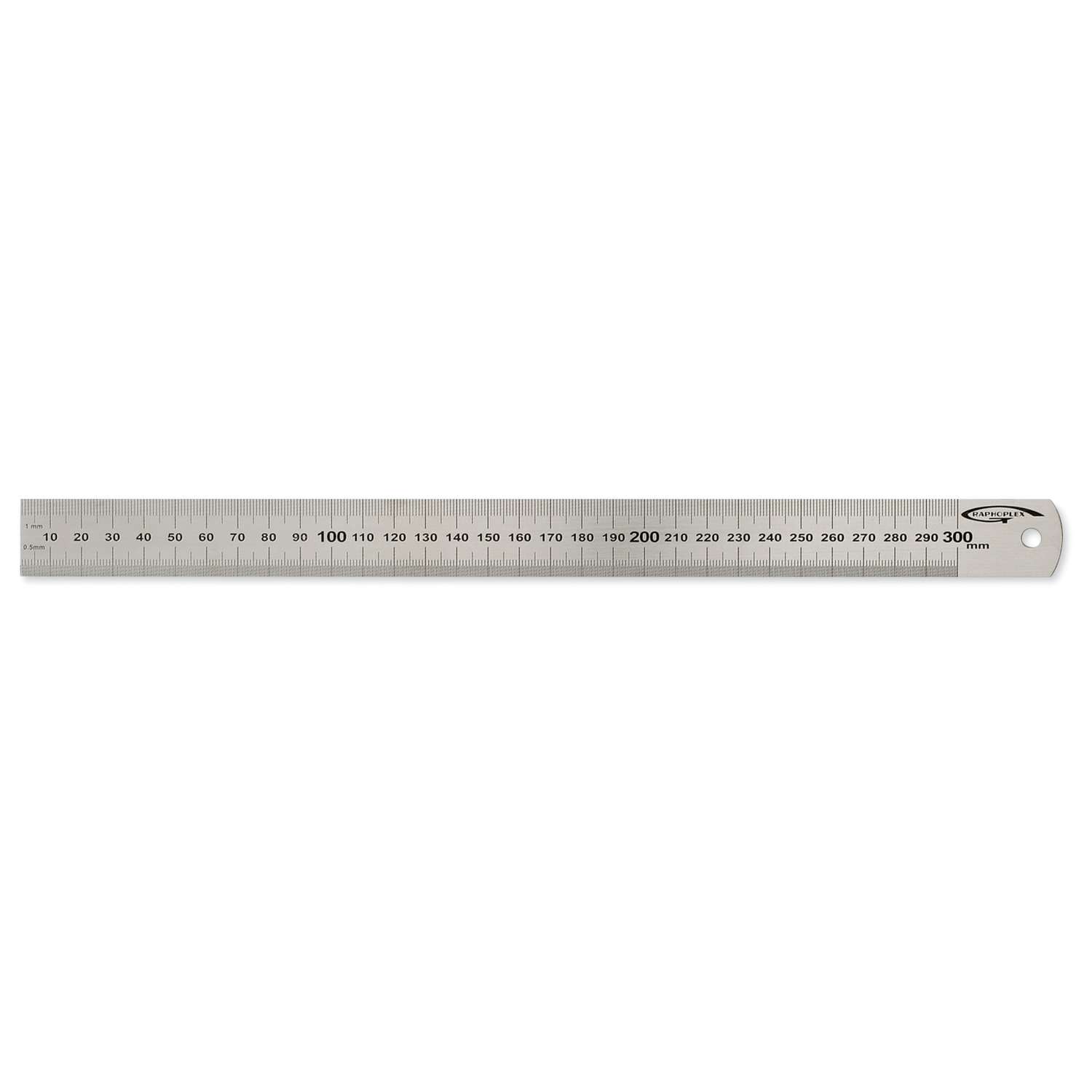 GRAPHOPLEX - Règle Acier 50cm - Épaisseur 1mm - Graduation Précise - Table Conversion Dos