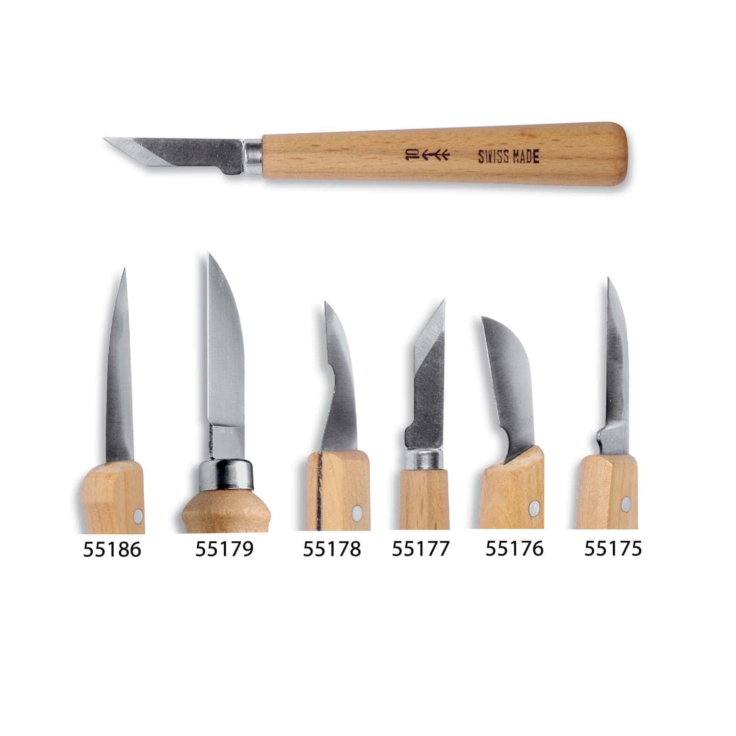 Couteaux pour linogravure & couteaux pour gravure sur bois
